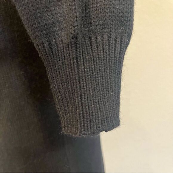 VTG 90s Black and White Geometric Sweater Dress by Yarnworks Petite Size MP/S - Picture 10 of 16